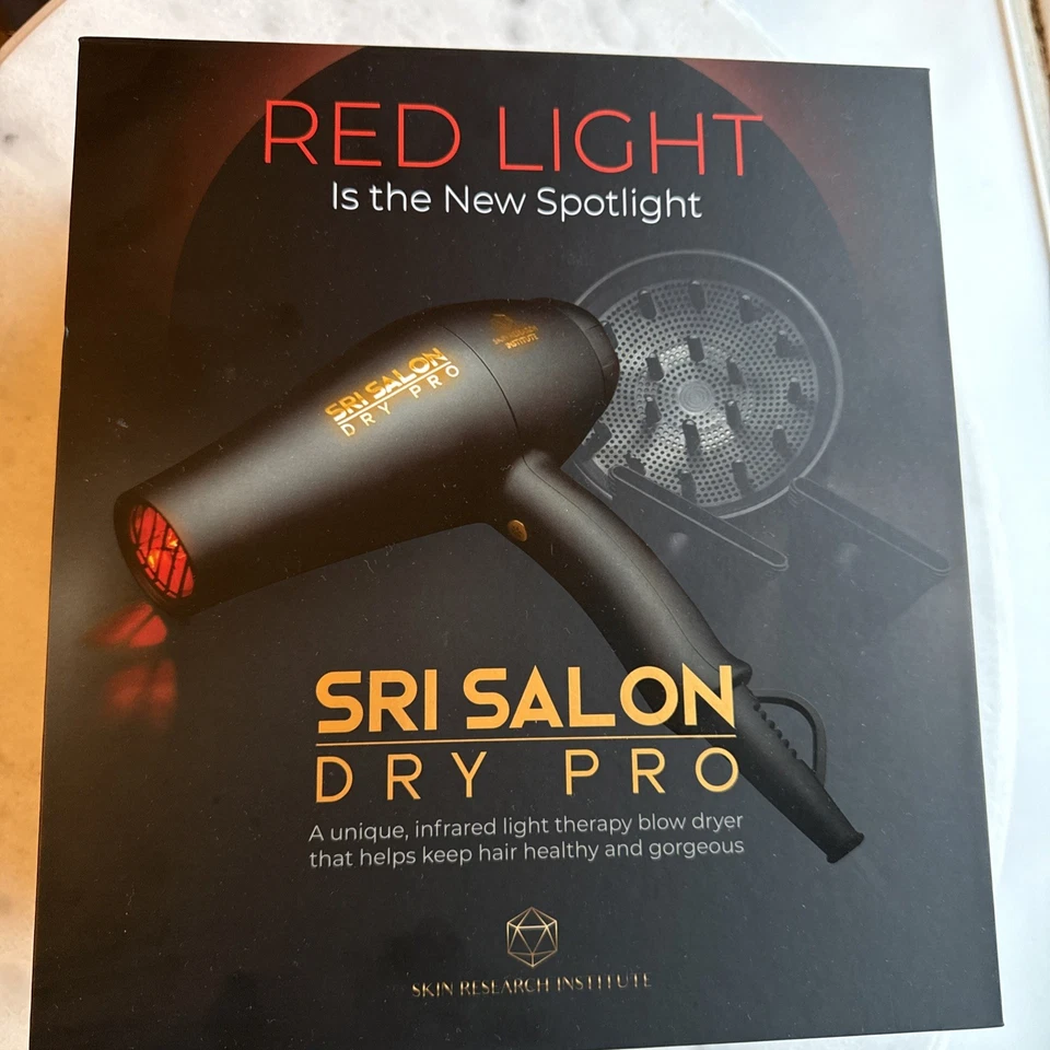 Secador de pelo infrarrojo Skin Research Institute (SRI) Salon Dry Pro - luz roja. NUEVO Foto 2 de 4