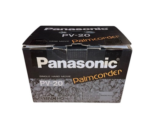Vintage Panasonic PV-20 Palmcorder Single Hand Movie Camera W/Box & Accessories - Picture 10 of 11