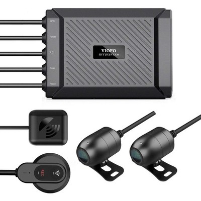 Viofo MT1 Motorrad Dashcam 1080p HD WiFi GPS Zweikanal Motorradkamera