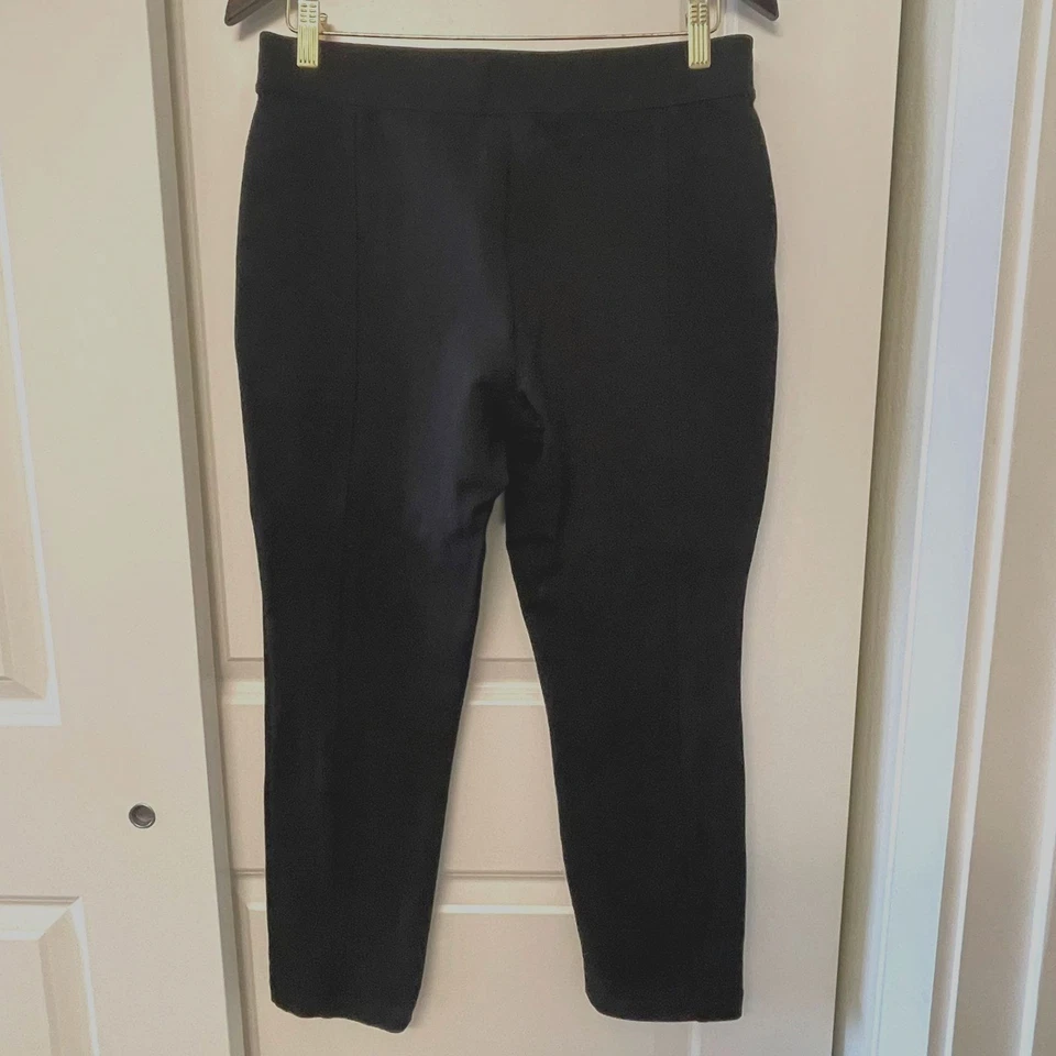 Anne Klein 女式黑色打底裤弹力高腰拉裤 M/8 码 — 第 3/4 张图片