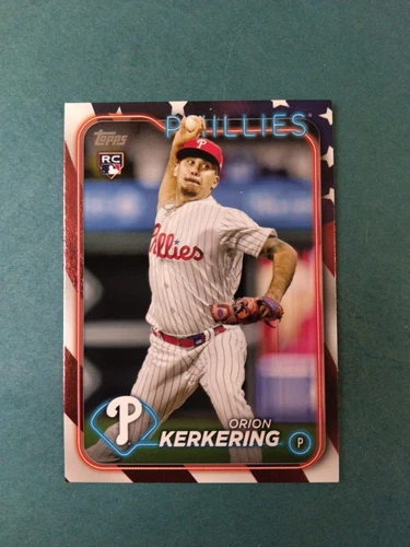 Orion Kerkering #520 (RC) 71/76 Independence Day 2024 Topps Series2