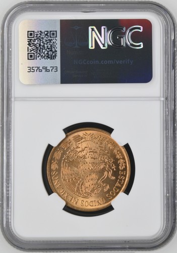 1973 MEXICO 20 CENTAVOS NGC MS-68 RD - TOP POP - Picture 2 of 2