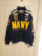 2006 Navy NASCAR Lined Racing Jacket (25372)