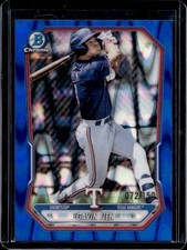2026 Bowman Gavin Fien Chrome Prospects Blue RayWave Refractor #/150 Rangers
