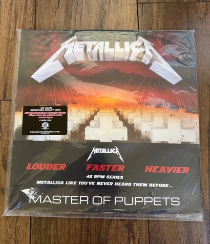 Metallica SEALED Master Of Puppets 2-Disc Set | 45 RPM | 180 g Audiophile Vinyl