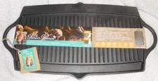 The Pioneer Woman Double Sided Cast Iron Griddle 18” - Grill - For Gas Stove