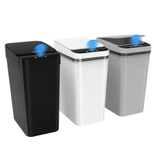 AUTOMATIC TRASH CAN Touchless Motion Sensor for Bathroom 2.5 Gal 3 Pack KSSVZZ