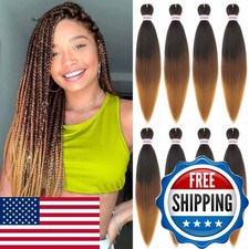 ATRAENTE Braiding Hair Pre Stretched 20 Inch 8 Packs, T1B/30/27 Ombre Yaki
