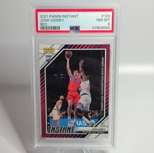 Panini 2021-22 Instant Josh Giddey #129 Red /99 Rookie PSA 8 Oklahoma City Thun…