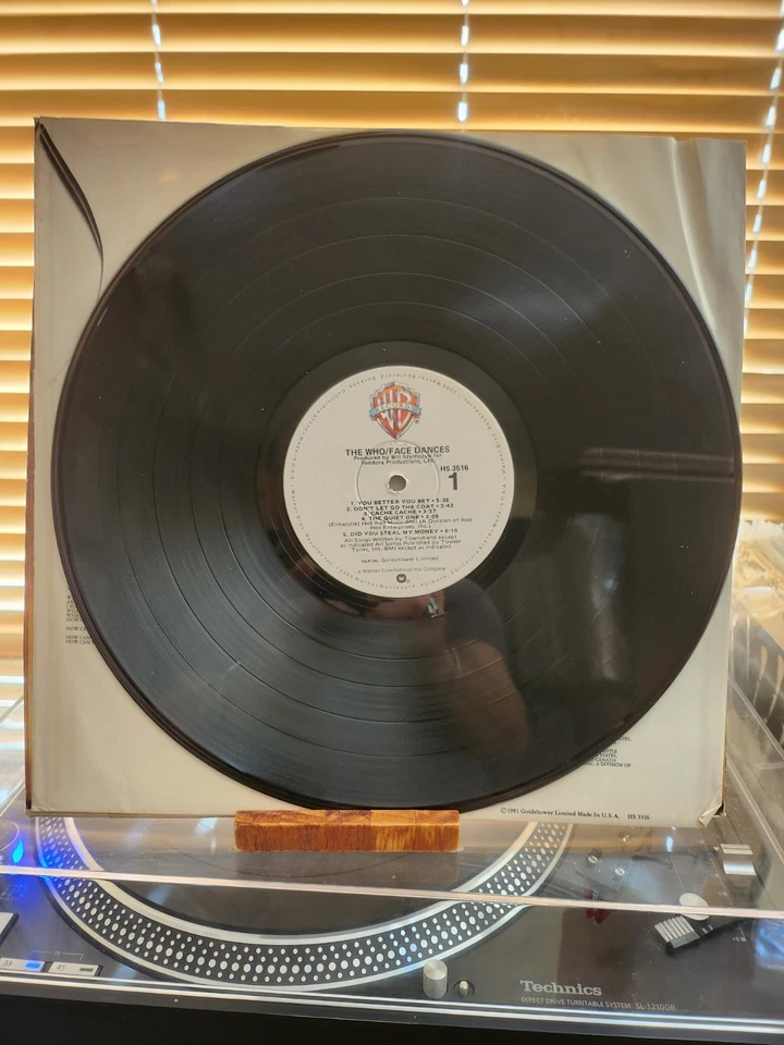 The Who, Face Dances, 1981 1st Warner Bros, HS-3516, W/ Poster, VG+/VG-VG+ Foto 3 de 4