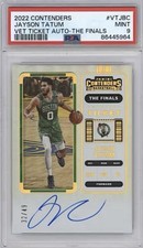 2022-23 Panini Contenders Jayson Tatum Veteran Ticket Auto /49 PSA 9 The Finals