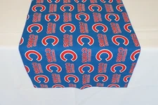 Chicago Cubs Table Runner Sports Baseball Team Party Table Decor 
