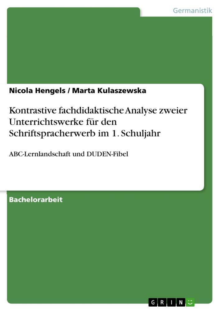 Thumbnail - Kontrastive Fachdidaktische Analyse Zweier Unterrichtswerke Für Den...