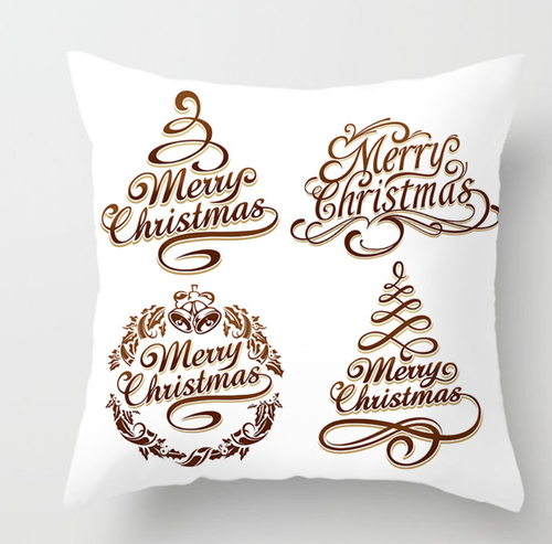 NEW 18'' Christmas Xmas Cushion Cover Pillow Case Room Sofa Home Decoration UK - Picture 48 of 59