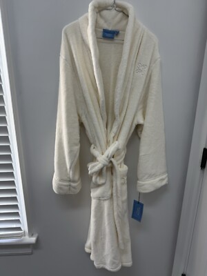 Simply Vera Wang Fluffy Soft White Robe with Logo New With Tags Large