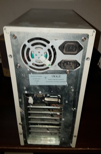 Vintage old AT case GREEN PC MHz display . Old case modern look 586 Pentium - Bild 4 von 4