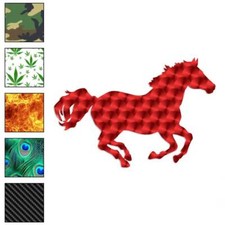 Horse Mustang Running, Vinyl Decal Sticker, 40 Patterns  3 Sizes, 382