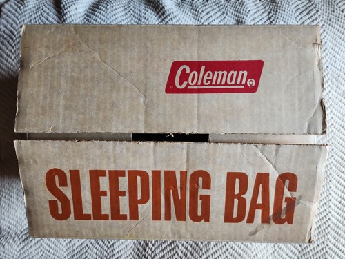 Vtg Coleman Sleeping Bag NOS Never Unrolled New in Original Box USA Camping - Picture 3 of 16