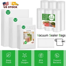 Vacuum Sealer Bags Giant Rolls 8"x50' 11"x50' 8x20 Food Saver Embossed Bag 4 Mil