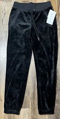 NWT Athleta Recover Cozy Jogger Womens sz xs Black velour thick pants