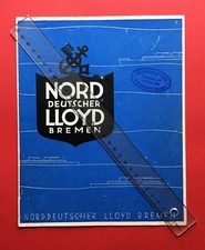 alter Reklame Prospekt Norddeutscher Lloyd Bremen von 1929  ( F19183