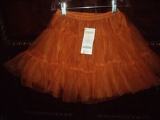 T26 NWT Girls Size 4T Gymboree Orange Multi Layer Tulle Orange Skirt Halloween