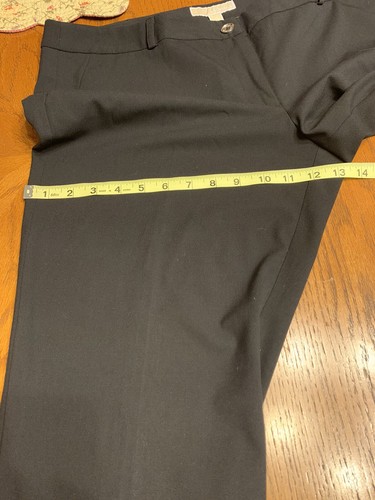 MICHAEL Michael Kors Women Black Dress Pants Size 14 - Picture 8 of 11