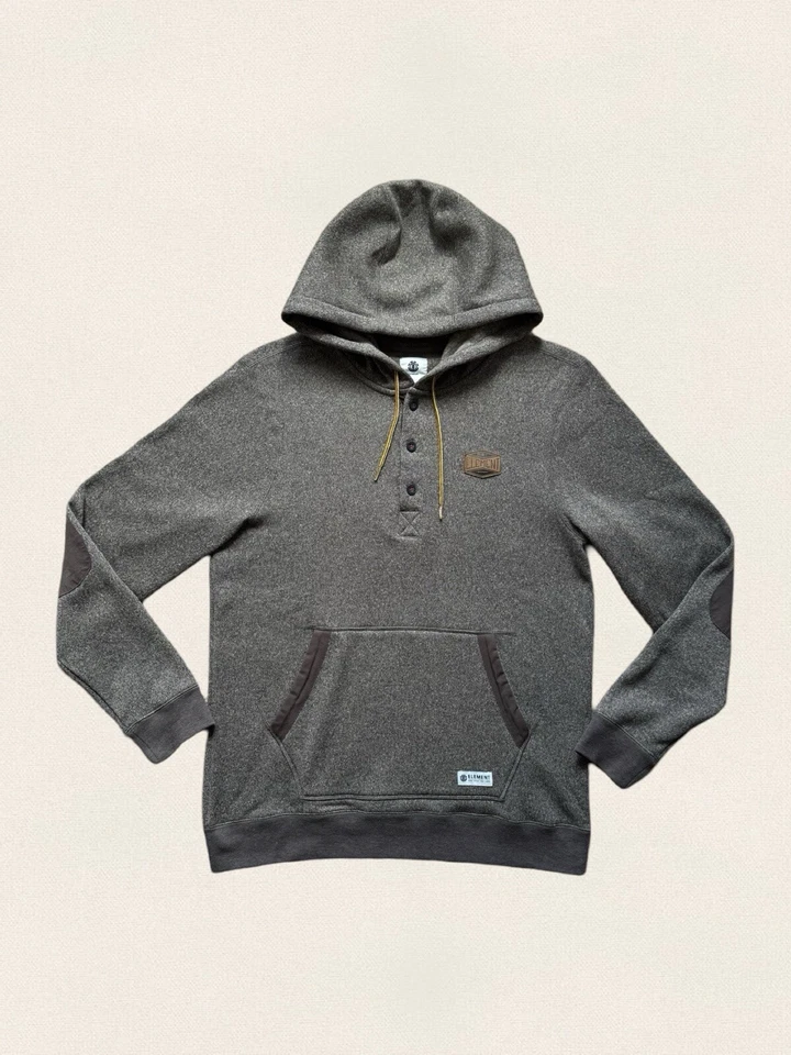 Element Henley Sudadera con Capucha Para Hombre’s L Patín Ropa de Calle Informal De Colección Y2K Años 90 Foto 2 de 4