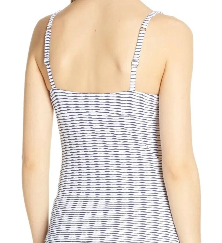 Tommy Bahama 266219 Women's Island Cays Stripe Tankini Top Swimwear Size M - Image 2 of 2