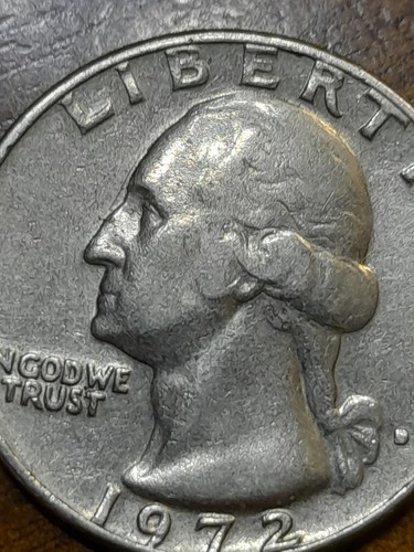 1972 D ERROR QUARTER, L@@K AT PICTURE MINT MARK FILLED IN - Picture 4 of 6