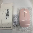 E68 Wireless Mouse Dual Mode USB Bluetooth Rechargeable Slim Optical Pink Mom G