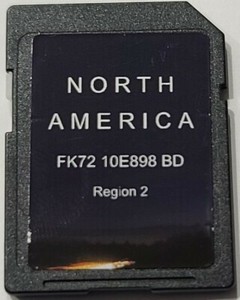 LAND ROVER JAGUAR NAVIGATION SD CARD FK72 10E898 BD OEM REGION 2 NORTH AMERICA