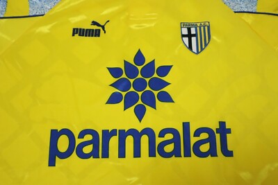 1995-1996-1997 Parma AC Jersey Shirt Maglia Away Yellow parmalat