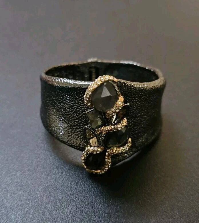 Brazalete a presión de cristal Alexis Bittar