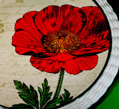 Large Poppy serving Dish