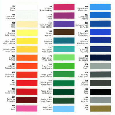 Glanzschild Vinyl - 39 Farben - 610 mm x 5 m (24 Zoll breit) Rollen selbstklebende Rückseite Kunststoff