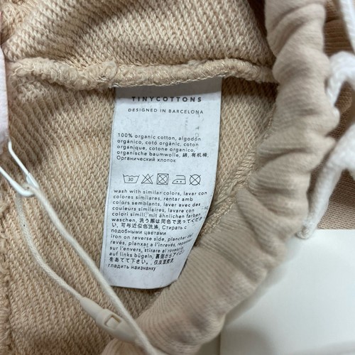 Tiny Cottons Sweatpants Kids 2Y/8Y Beige Dark Vanilla Organic Cotton Jogger NWT - Picture 5 of 6