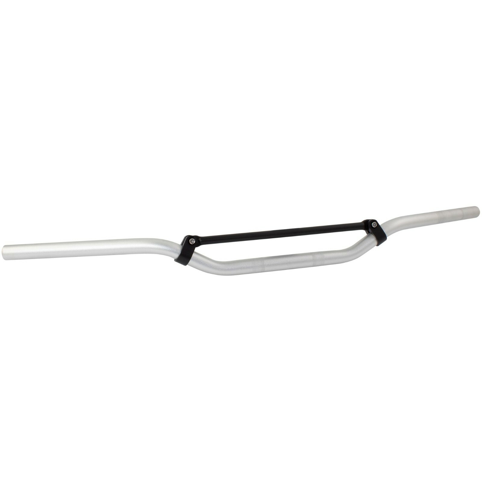 Motorcycle Motocross Handlebars Universal Braced 22.2mm 7/8"" Inch Low Bar Silver