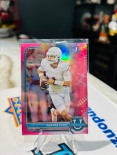 Hudson Card RC 2022 Bowman University Football Pink REFRACTOR SP 1st #46 Texas