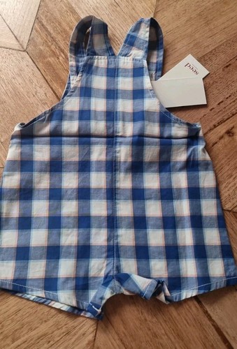 Seed Heritage - Baby Boys Check/Gingham Overall/Coveralls - Size 0 RRP $54 Blue - Picture 3 of 5