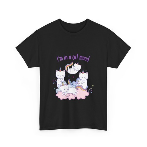 I'm in a cat mood funny quote gift Unisex Heavy Cotton Tee men women humor - 第 5/66 張圖片