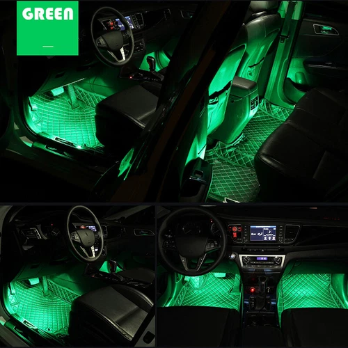 Fits Car Truck Interior Decor Neon Atmosphere LED Light Strip RGB Colors+Remote - Picture 6 of 16