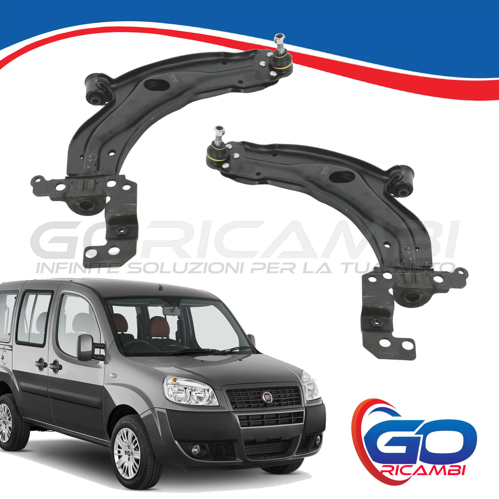 Kit Sospensione Anteriore Per Fiat Panda 4x4 - Bracci E Testine Sterzo - Ricambio Di Alta Qualit&agrave;