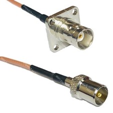 RG316 BNC Flange Female to DVB TV Pal Male RF Cable Rapid-SHIP LOT