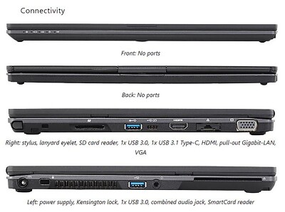Fujitsu LifeBook T938 2in1 13” FHD Touch Tablet Notebook i5-8250u