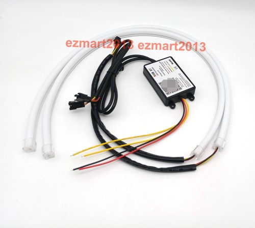 2pcs 60cm RGB LED strip Turn Signal Flow series Chasing Flash DRL APP BT lamp - Picture 4 of 18