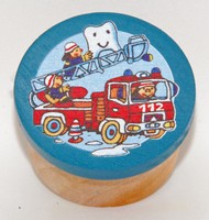 Milchzahndose Zahndose Aus Holz FüR MilchzäHne Zahnfee Fussball Feuerwehr Pirat