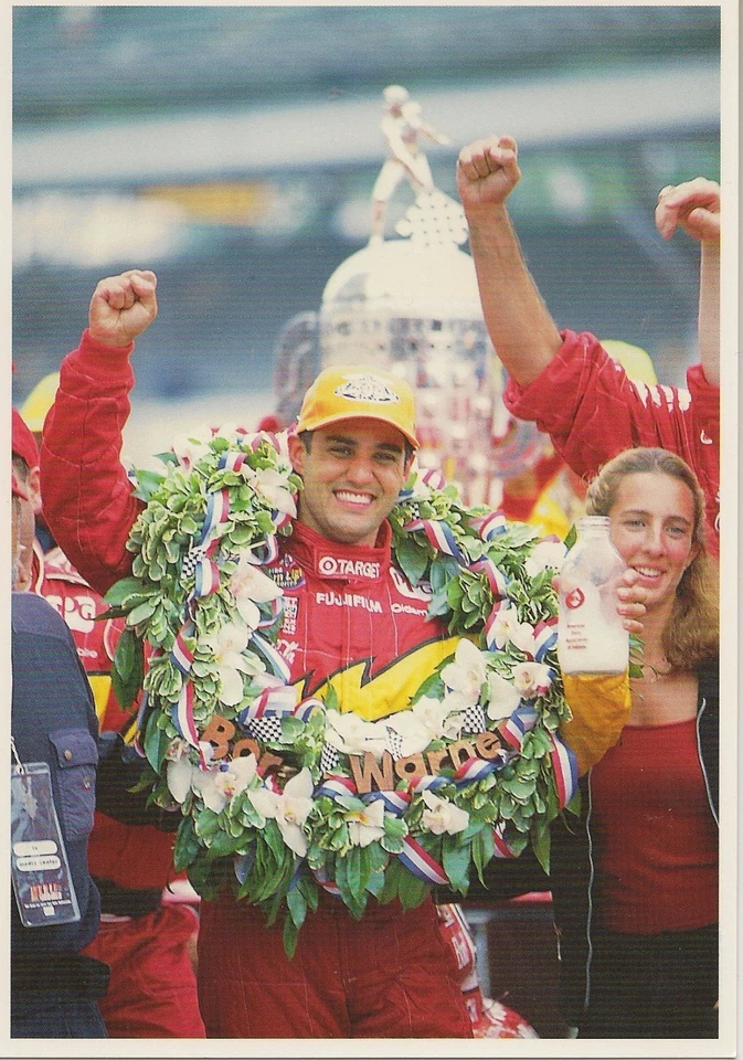 Juan Pablo Montoya 2000 Indianapolis 500 Winning Postcard Target Chip Ganassi - Image 2 of 3