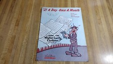  21 A Day-Once A Month Song Sheet,1941,military 
