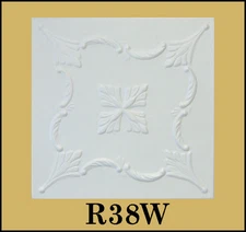 Glue Up Ceiling Tiles Easy Installation white Painted R38 SUPER SALE!!